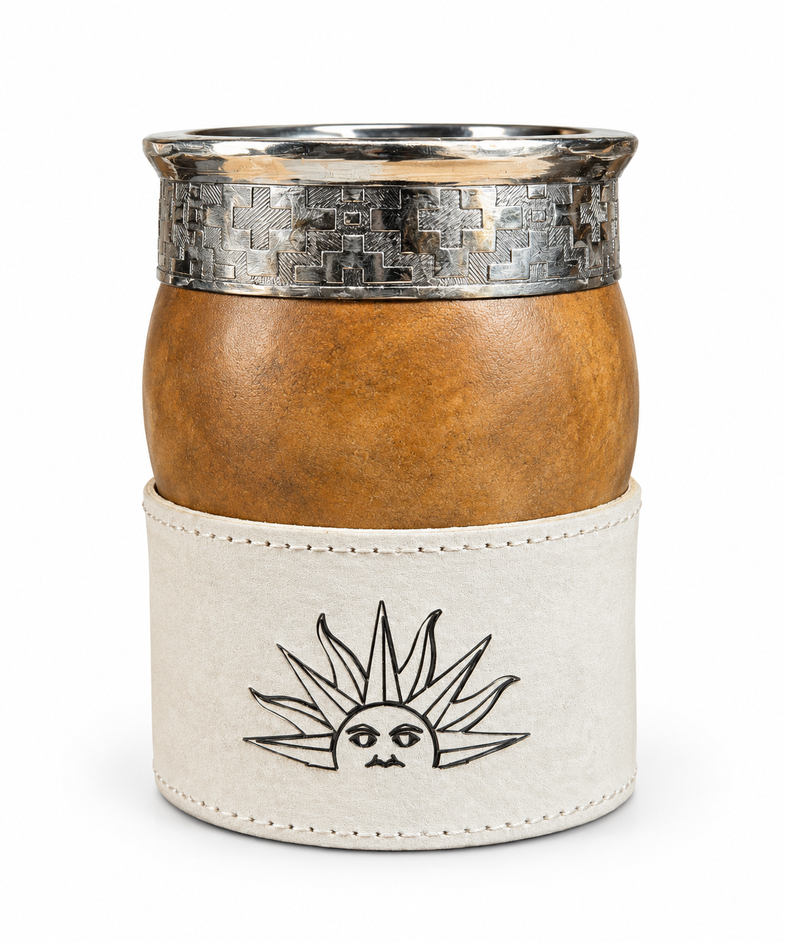 Foto de Mate Criollo Vaqueta Personalizada Sol Uruguayo